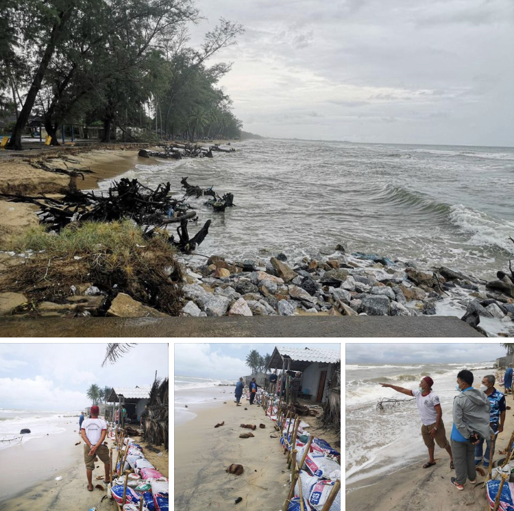 ลมมรสุมประจำปีแรง พบกัดเซาะชายฝั่งหาดตะโละกาโปร์