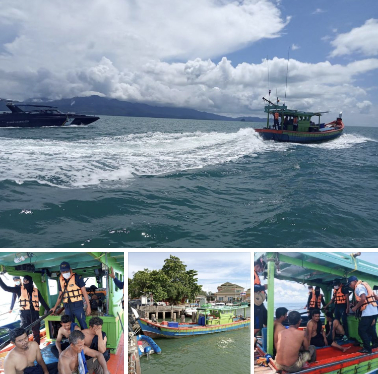ร่วมประมงสตูลจับเรือคราดหอยในพื้นที่คุ้มครอง ทะเลหลีเป๊ะ