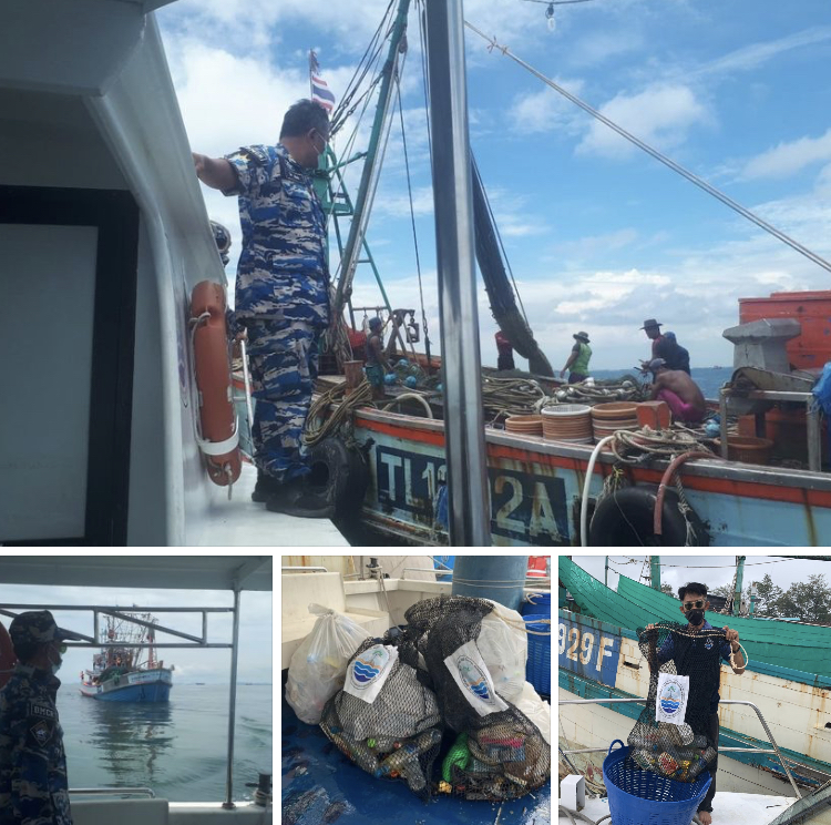 ขอความร่วมมือการจัดการขยะทะเลบนเรือประมง ทะเลระยอง