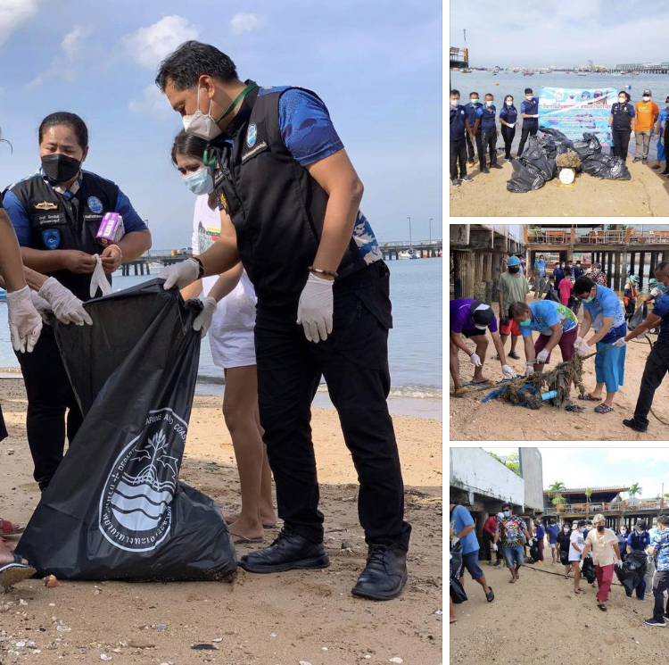 รวมพลังชาวอ่าวอุดม ทำความสะอาดชายหาดหน้าบ้าน