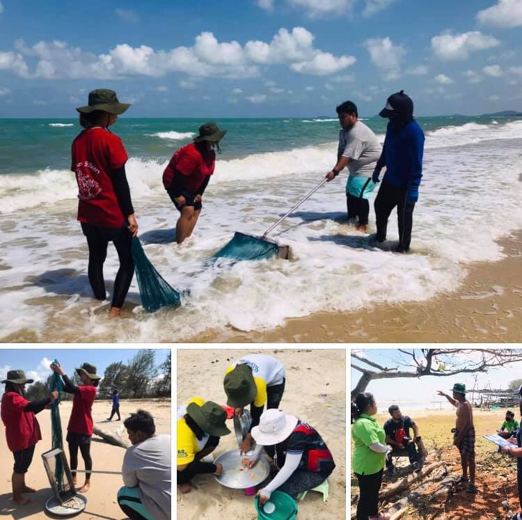 ประเมินสถานภาพชายหาดนาทับ ม่วงงาม ทะเลสงขลา