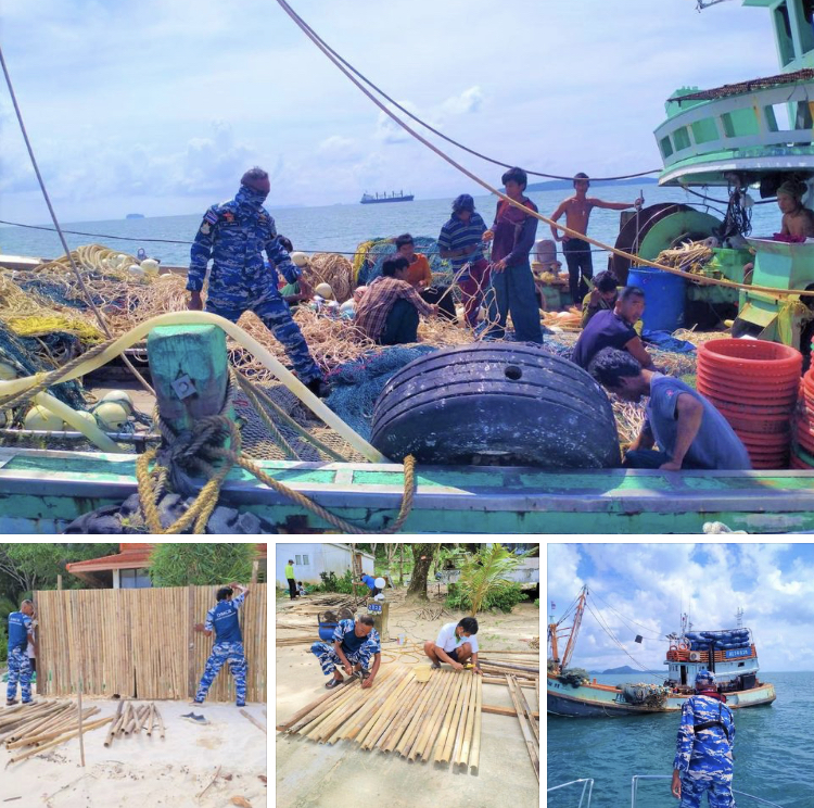 ตรวจเรือประมง IUU พร้อมกั้นรั้วดูแลรังไข่เต่าเกาะไม้ท่อน