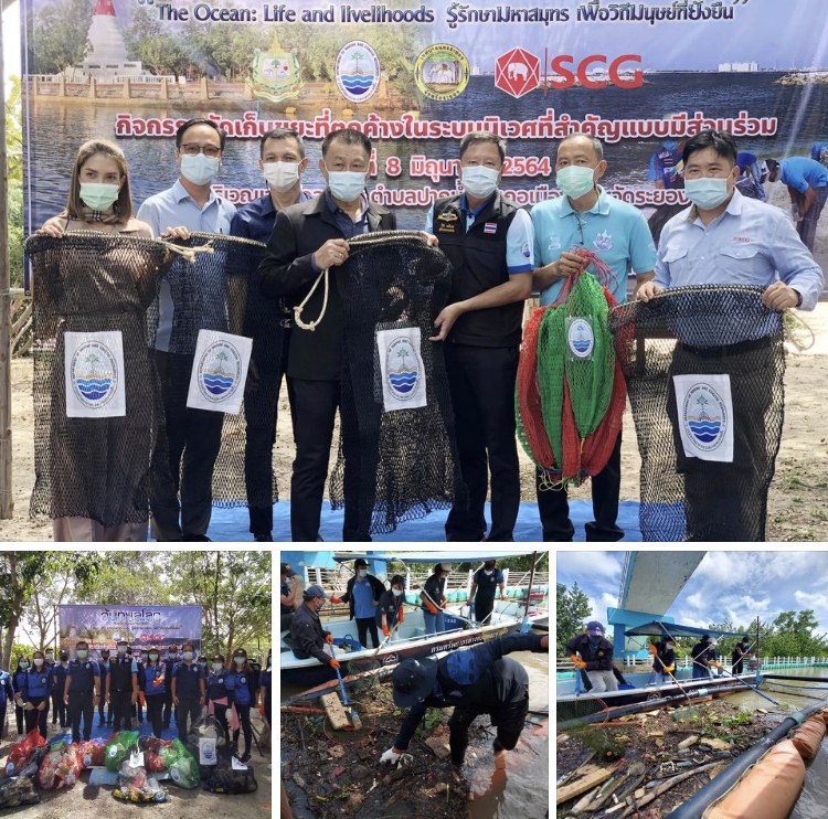 ชาวระยอง ระดมเก็บขยะชายหาดแหลมเจริญและในป่าชายเลน