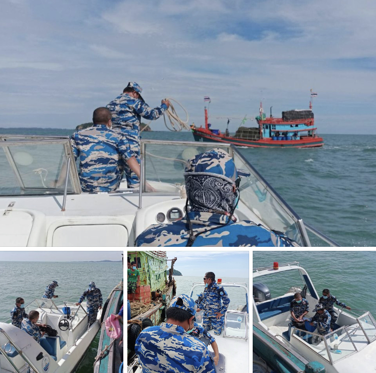ลาดตระเวนตรวจเรือประมง IUU ทะเลสงขลา