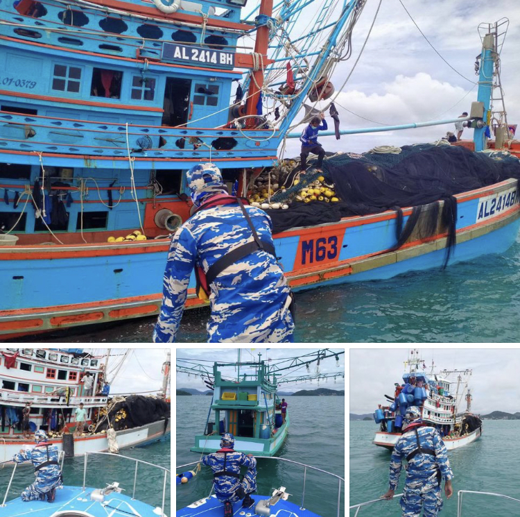 ตรวจเรือประมง IUU บริเวณทะเลเกาะไม้ท่อน