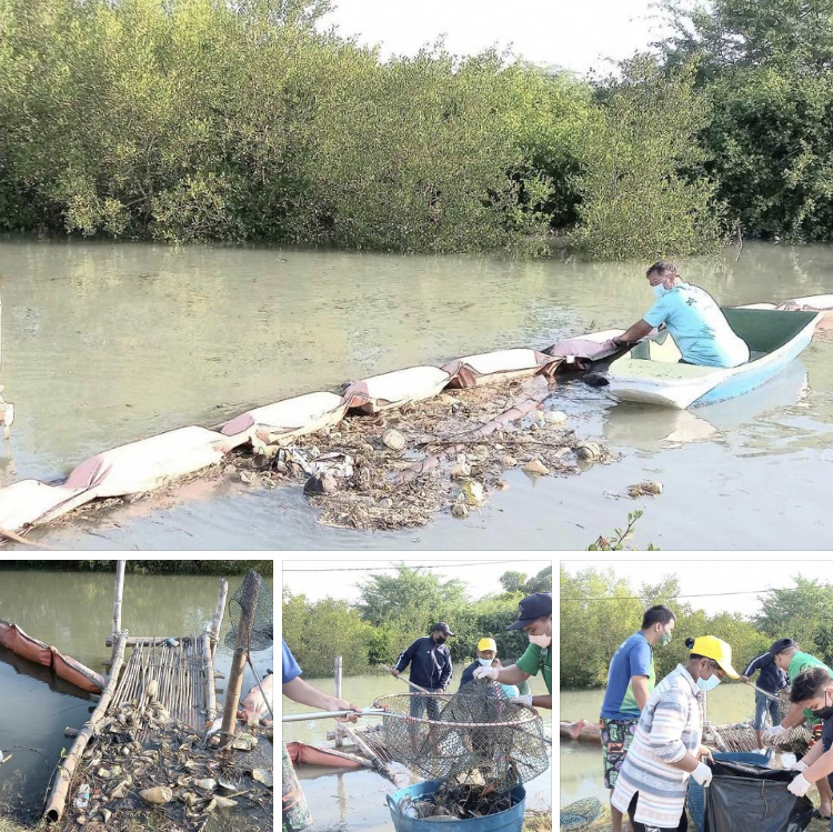 อาสาสมัครเมืองเพชร เก็บขยะตัดตอนหาดเจ้าสำราญ
