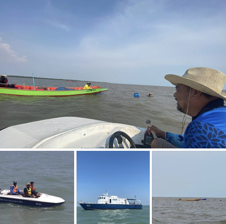 รับแจ้งทำประมงผิดกฎหมาย เข้าตรวจสอบไม่พบผู้กระทำผิด