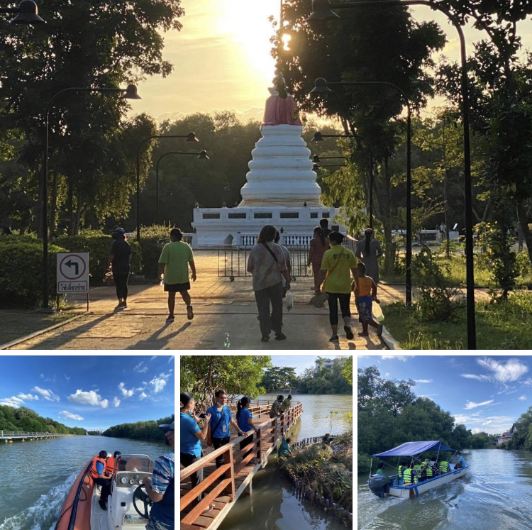 ป่าชายเลนพระเจดีย์กลางน้ำ ทช. บริการเรือในพื้นที่