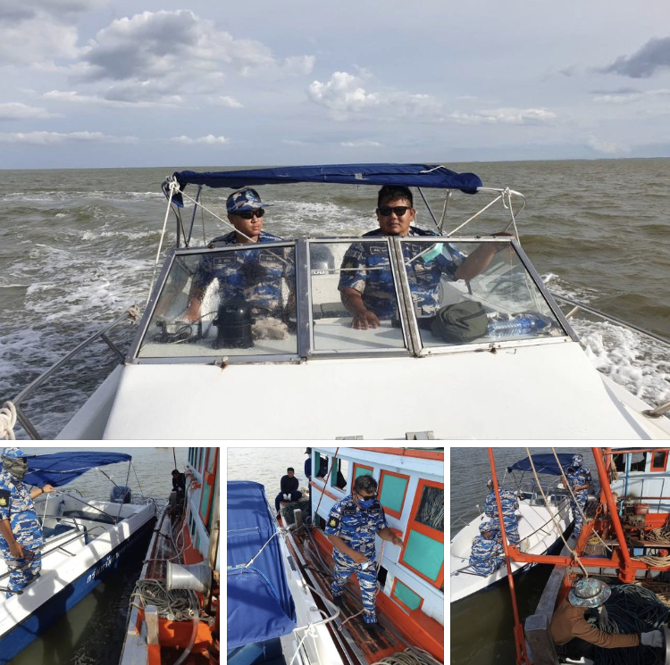 ตรวจเรือประมงก้นอ่าวไทย ทุกลำให้ความร่วมมืออย่างดี