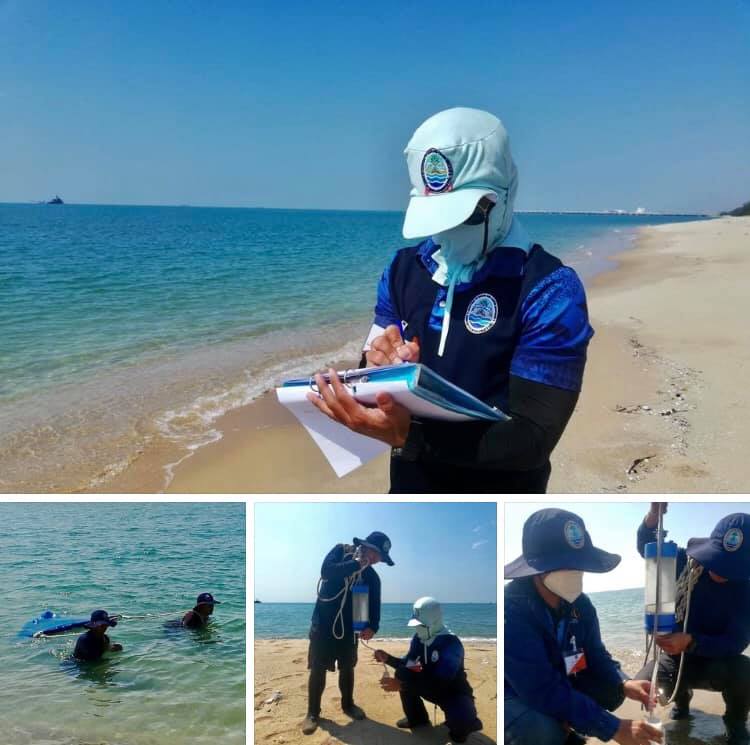ตรวจวัดต่อเนื่องคุณภาพน้ำทะเลหน้าค่ายฯ ชายฝั่งระยองยังปกติ