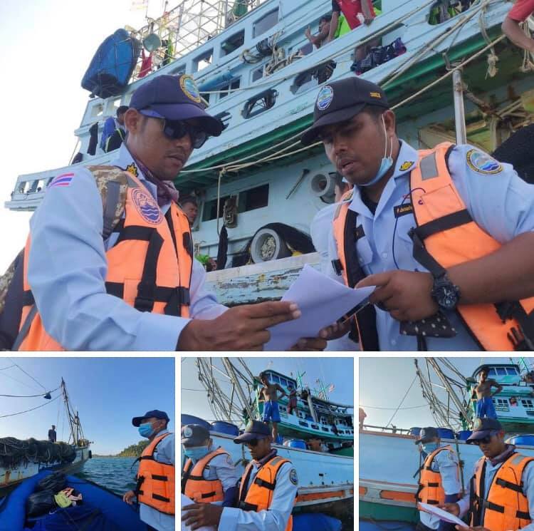 ตรวจเรือประมงทะเลพังงา เอกสารครบตามระเบียบ IUU