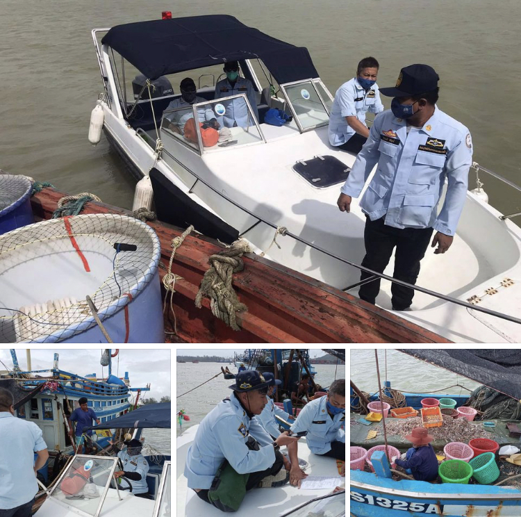 ตรวจเรือประมงทะเลสงขลา เอกสารครบตามระเบียบ IUU