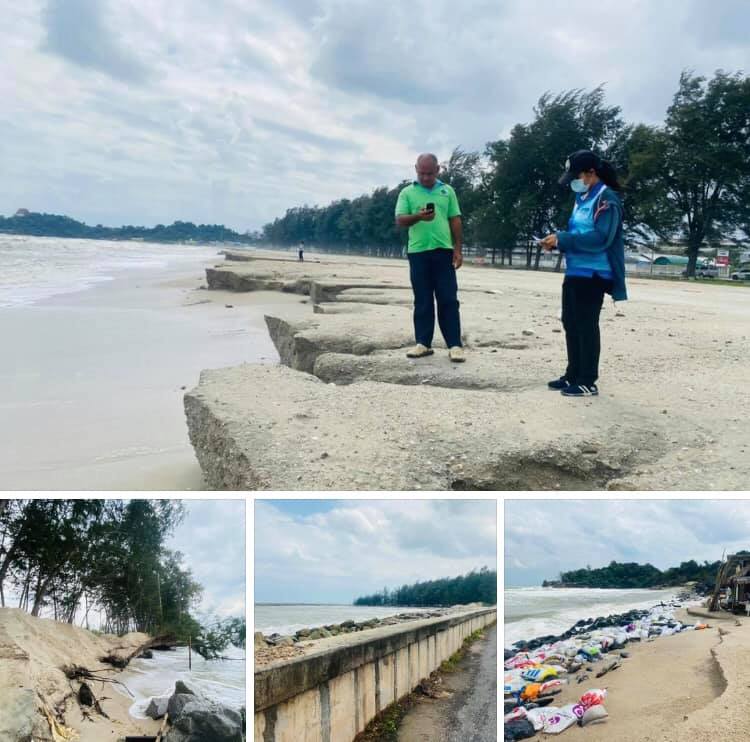 สำรวจ พบปัญหาการกัดเซาะชายฝั่งทะเลสงขลา