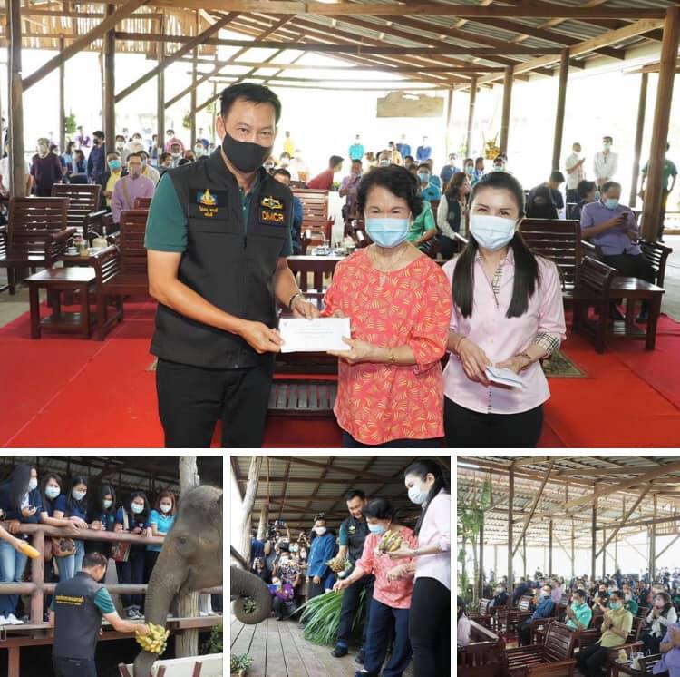 กรมทะเลร่วมทอดผ้าป่าเนื่องในวันช้างไทย ณ บ้าน ช. ช้างชรา กาญจนบุรี