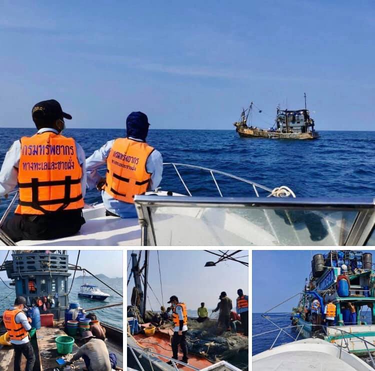 ตรวจเรือประมงทะเลระนอง เอกสารครบตามระเบียบ IUU
