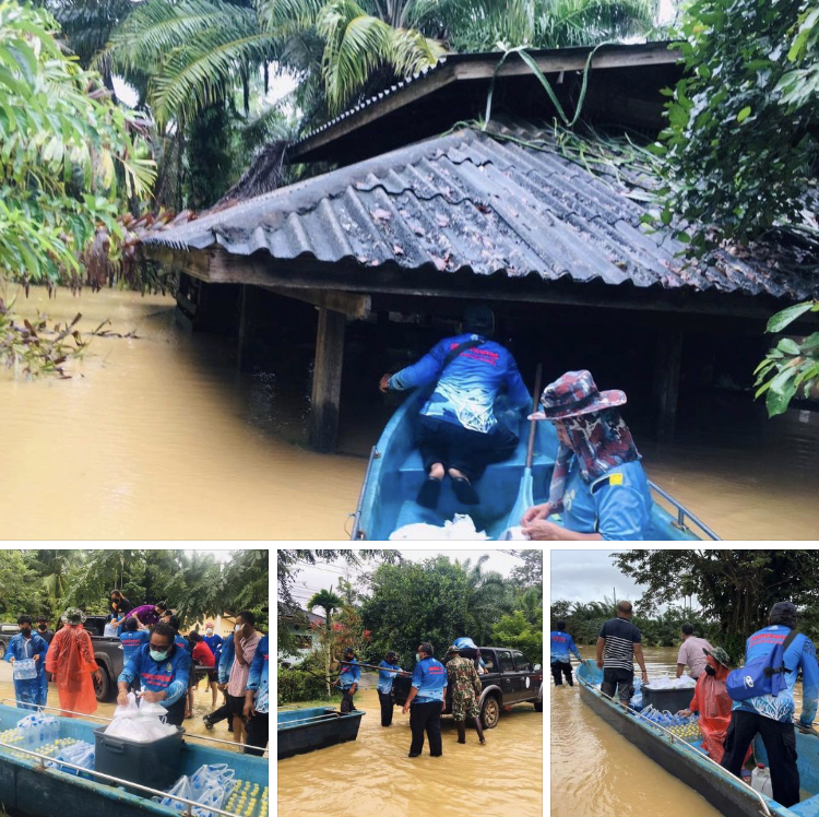 เร่งกู้สถานการณ์ ช่วยพี่น้องผู้ประสบภัยน้ำท่วมเขตสวี