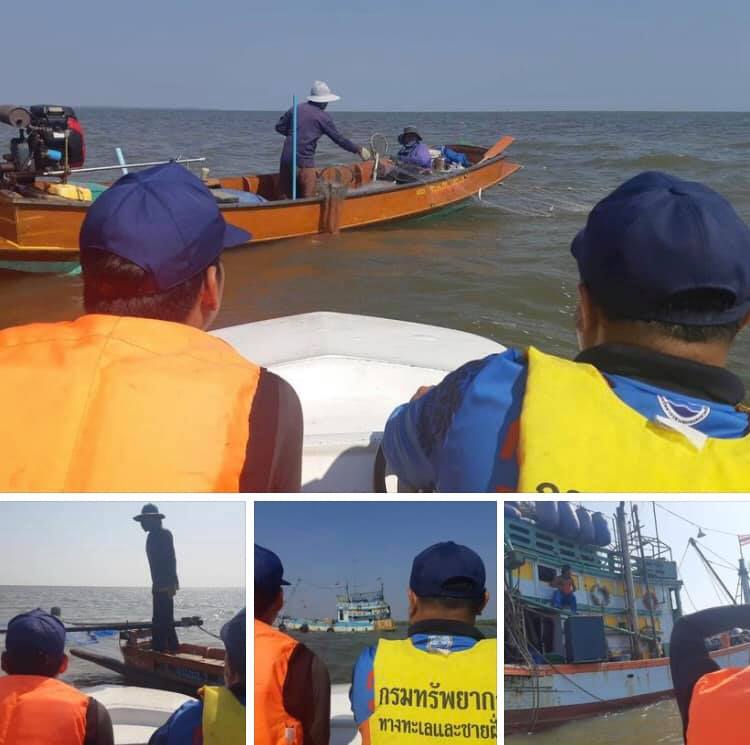 ตรวจเรือประมง พร้อมประชาสัมพันธ์การจัดการขยะทะเล