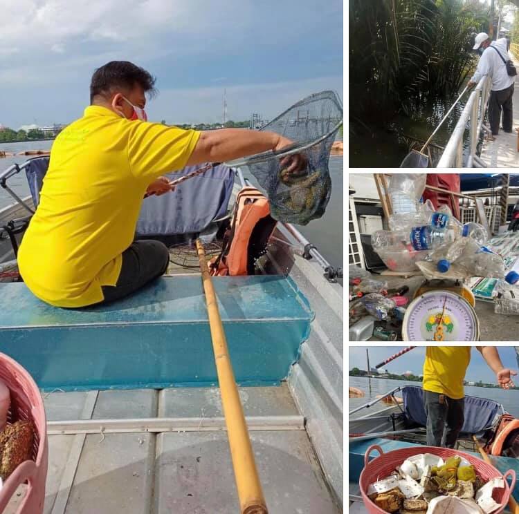 ผนึกกำลังเก็บขยะคลองบางน้ำผึ้ง สมุทรปราการ