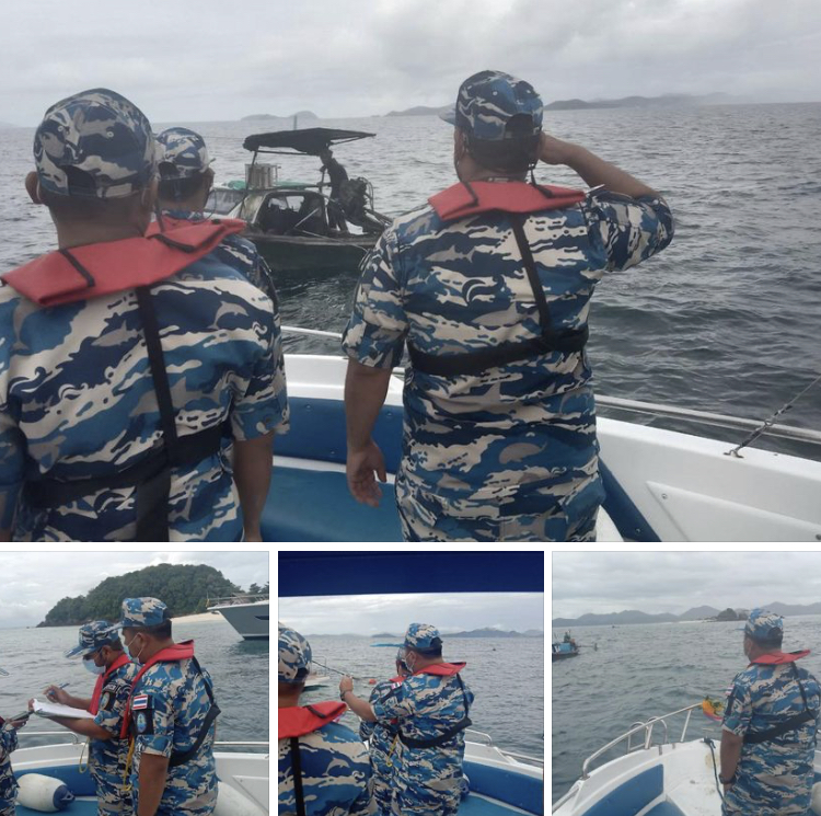 เรือประมงรอบเกาะไข่ ร่วมดูแลทะเลพังงา