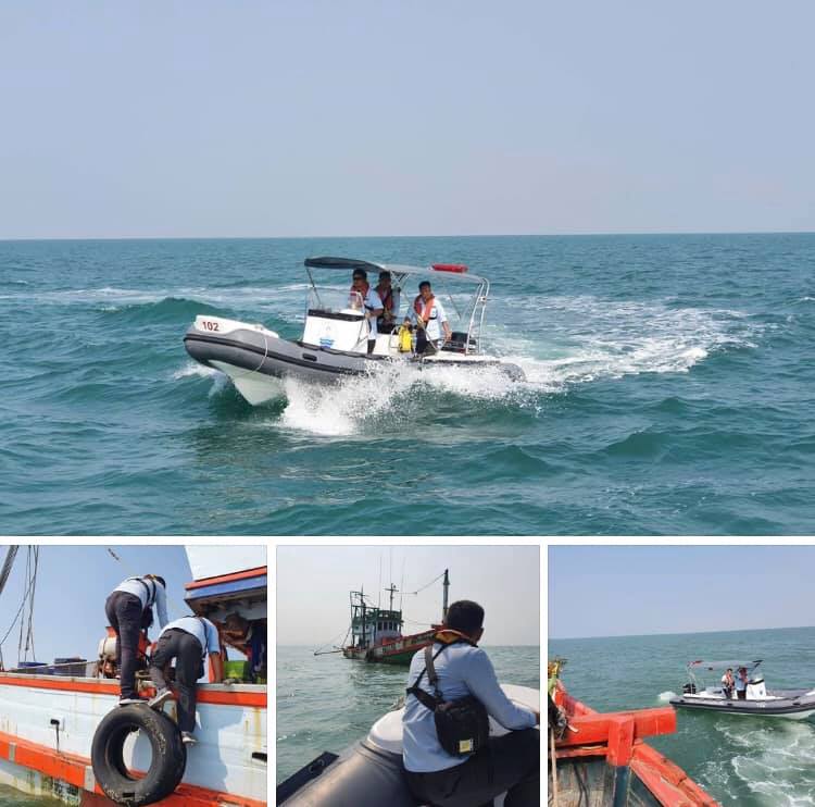 ตรวจเรือประมงทะเลชลบุรี เอกสารครบตามระเบียบ IUU
