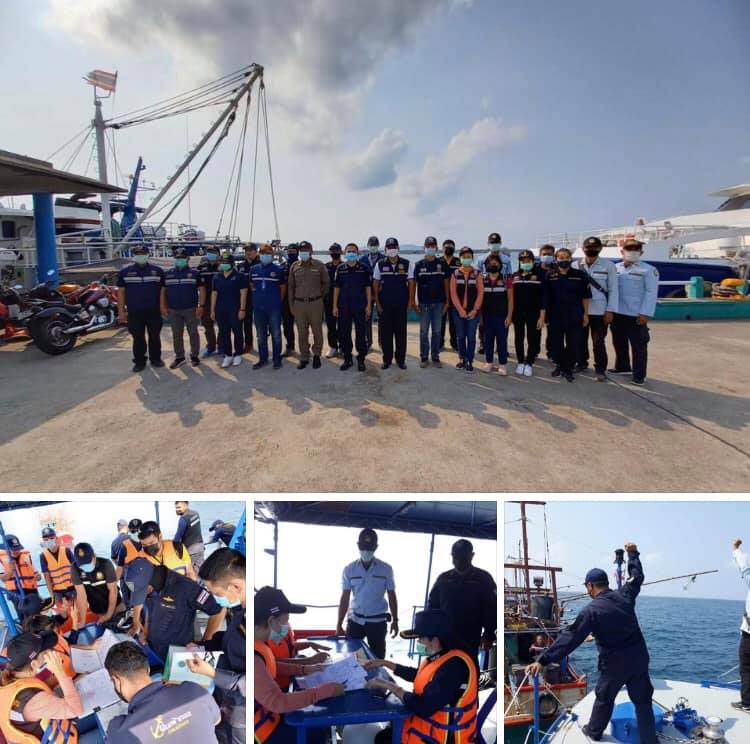บูรณาการตรวจแรงงานประมงท่าเรือบ้านเพ ระยอง