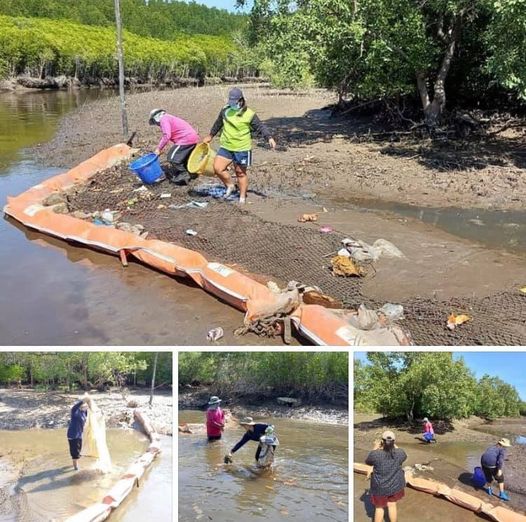 รวมพลังอาสาสมัครชาวปราณบุรี ดักเก็บขยะก่อนออกทะเลประจวบ