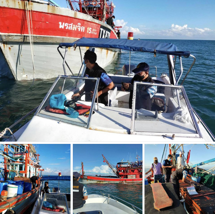 ตรวจเรือประมงตามกฎหมาย (IUU) ทะเลปัตตานี