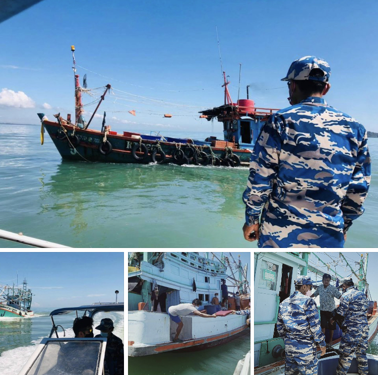 ตรวจเรือประมงตามกฎหมาย (IUU) ทะเลสงขลา