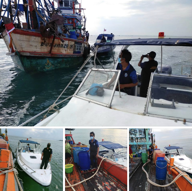 ตรวจเรือ IUU ป้องปรามการประทำผิดในทะเลปัตตานี