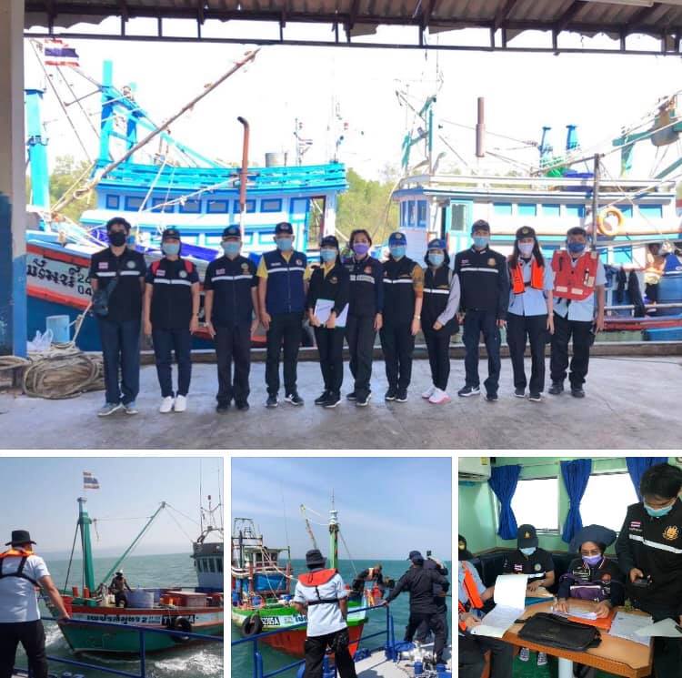 ตรวจเรือประมงทะเลตราด เอกสารครบตามระเบียบ IUU