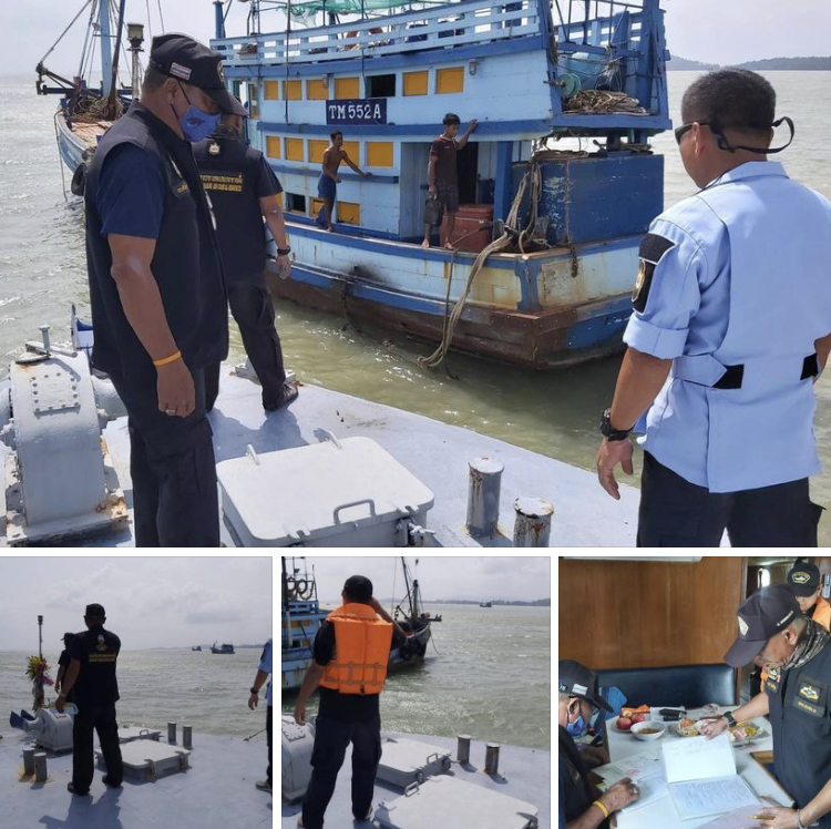 ตรวจเรือประมงทะเลสงขลา เอกสารครบตามระเบียบ IUU