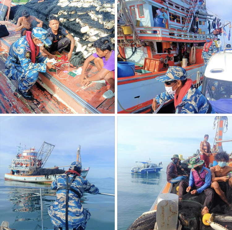ตรวจเรือประมงทะเลภูเก็ต เอกสารครบไม่พบผิดกฎหมาย