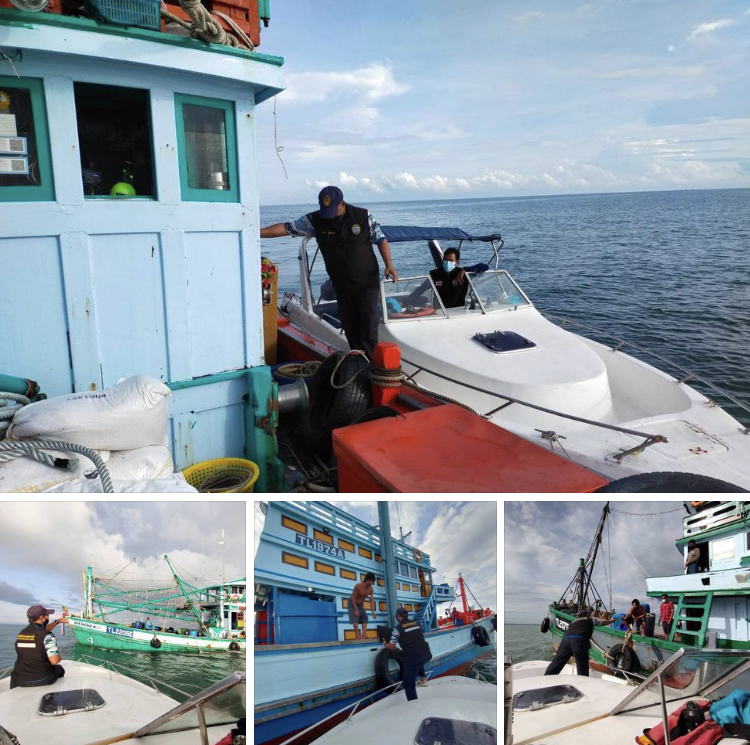 ตรวจเรือประมงตามระเบียบ IUU ทะเลปัตตานี