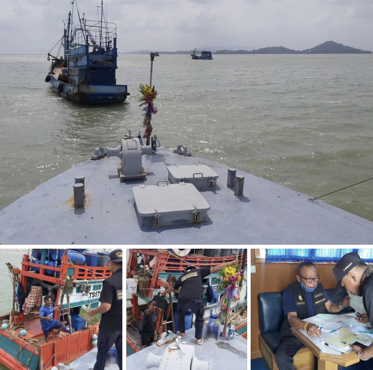ตรวจเรือประมงทะเลสงขลา เอกสารครบตามระเบียบ IUU