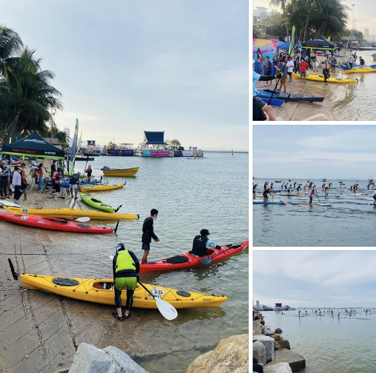 ส่งเรือดูแลกิจกรรมพายเรือบางแสน คายัคก้าแซลเลนจ์
