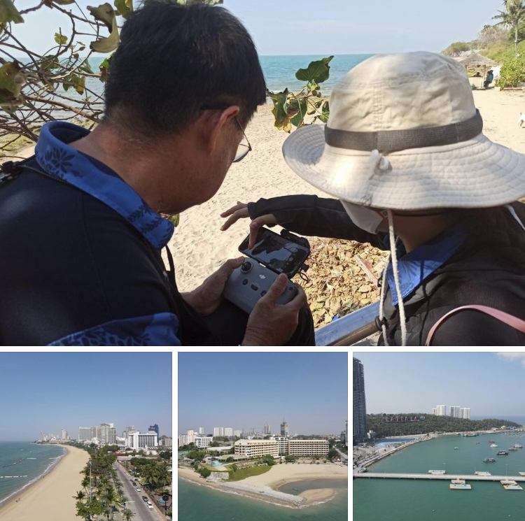 สำรวจสถานภาพการกัดเซาะชายฝั่งพัทยา บรรยากาศเงียบเหงา
