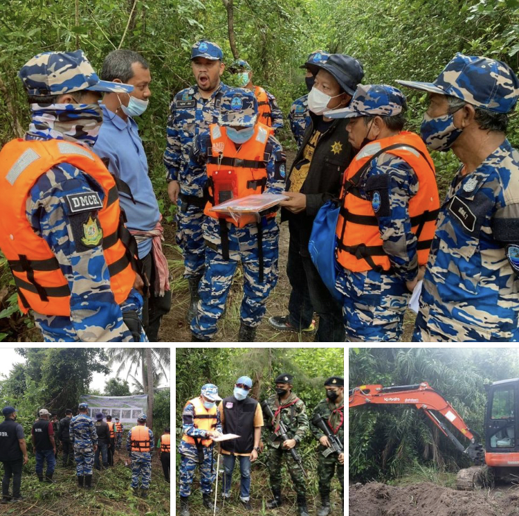 สนธิตำรวจ ทหาร รื้อถอนแปลงบุกรุกป่าชายเลนเมืองสตูลเพิ่ม