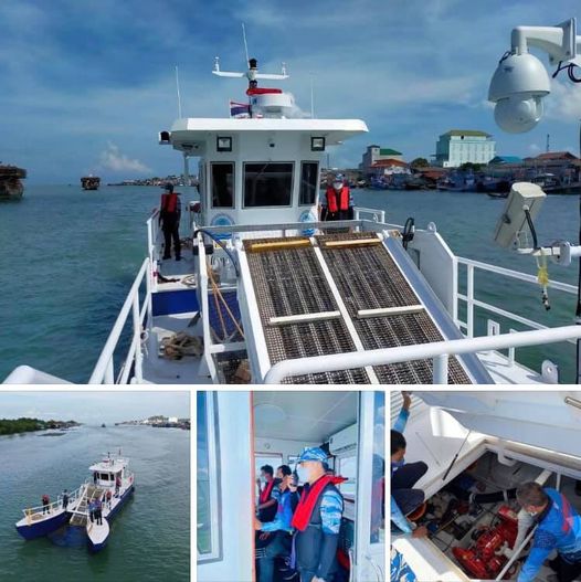 พาเรือออกเลียบลำน้ำ เก็บขยะลอยน้ำลดปัญหาทะเลสุราษฎร์ธานี