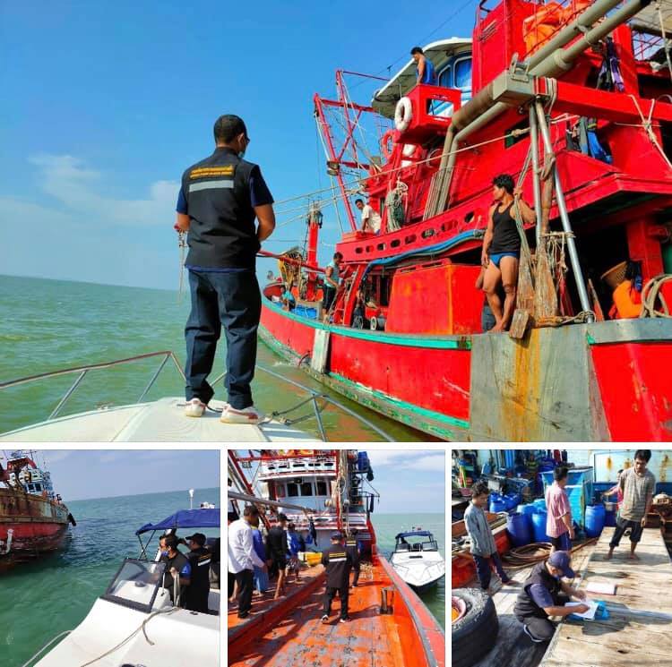 ตรวจเรือประมงทะเลปัตตานี เอกสารครบตามระเบียบ IUU