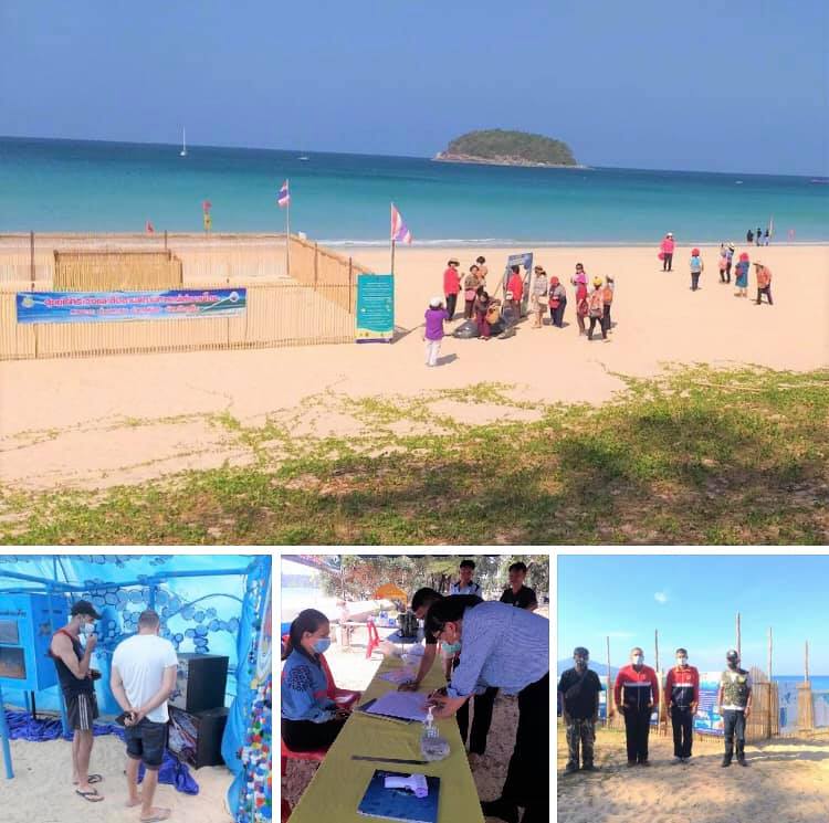 ชายหาดครึกครื้น นักท่องเที่ยวแวะเวียนหลุมเต่าภูเก็ต