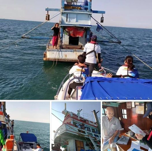 ตรวจเรือประมงทะเลเพชรบุรี เอกสารครบตามระเบียบ IUU