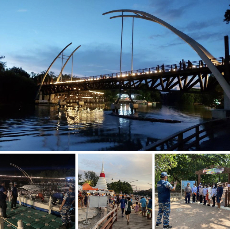 ลอยกระทงส่งท้าย ที่ป่าชายเลนพระเจดีย์กลางน้ำระยอง