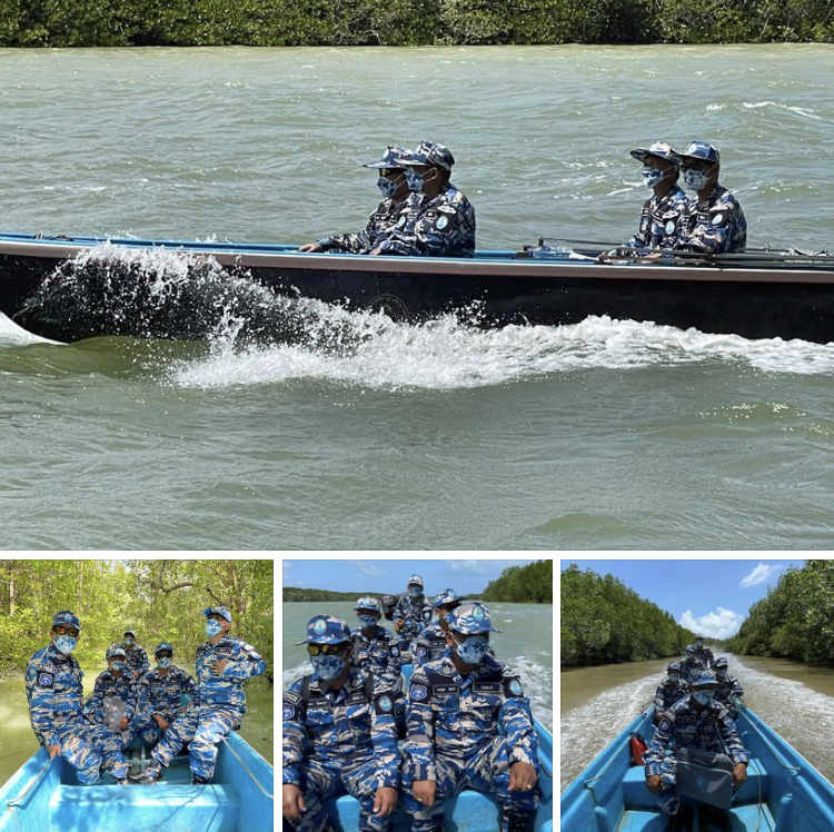 ล่องเรือตรวจป่าชายเลนบางนายสี ปลอดภัยดีไม่มีบุกรุก