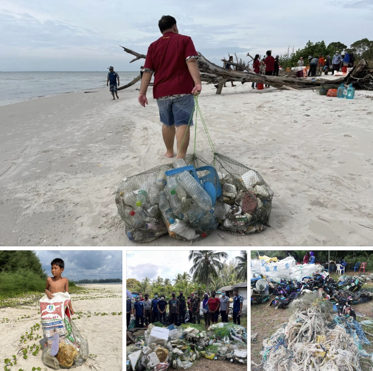 เกาะสะอาด หาดสวรรค์ ร่วมชุมชนเก็บขยะเกาะลิบง