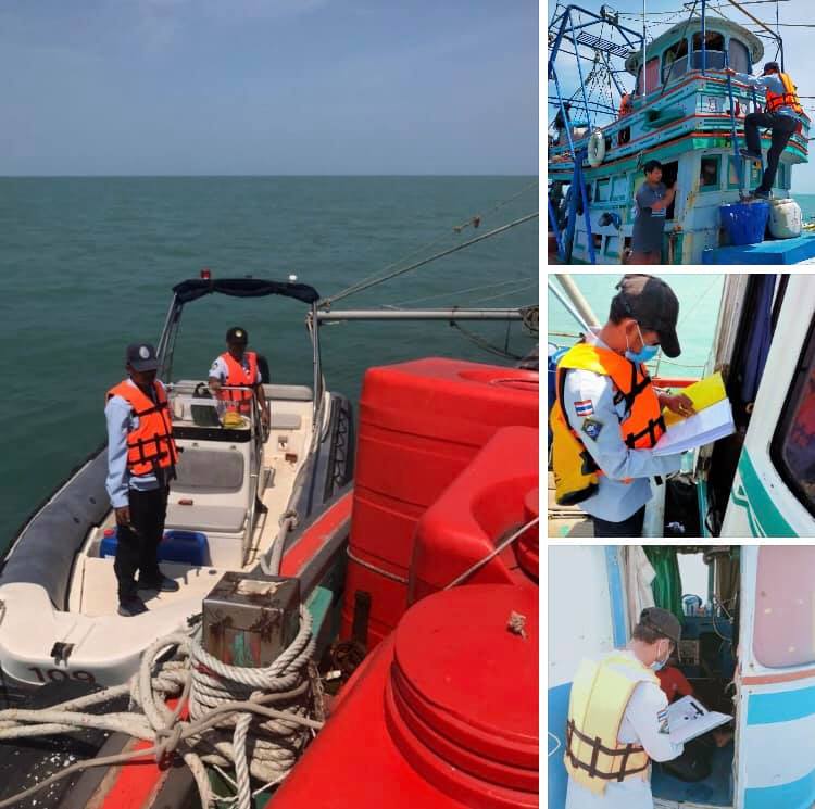 ตรวจเรือประมงทะเลสุราษฎร์ธานี เอกสารครบตามระเบียบ IUU