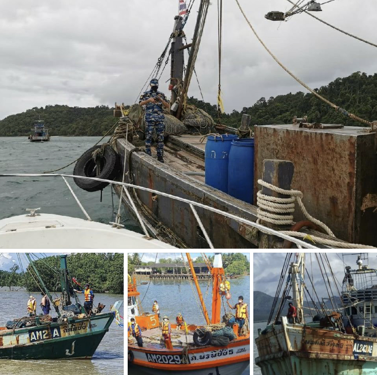ลาดตระเวนตรวจเรือประมงระนอง ทุกลำไม่ผิดระเบียบ