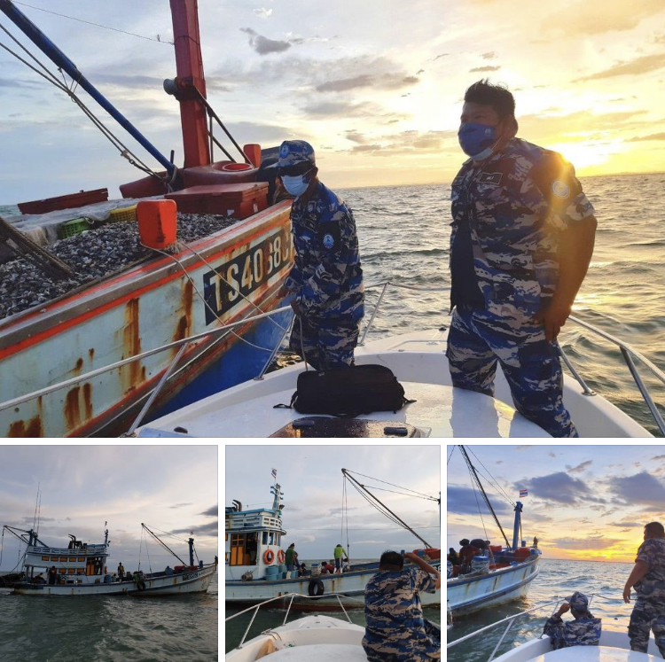 ตรวจเรือ IUU ในเขตทะเลอ่าวไทยตอนในใกล้เมืองหลวง