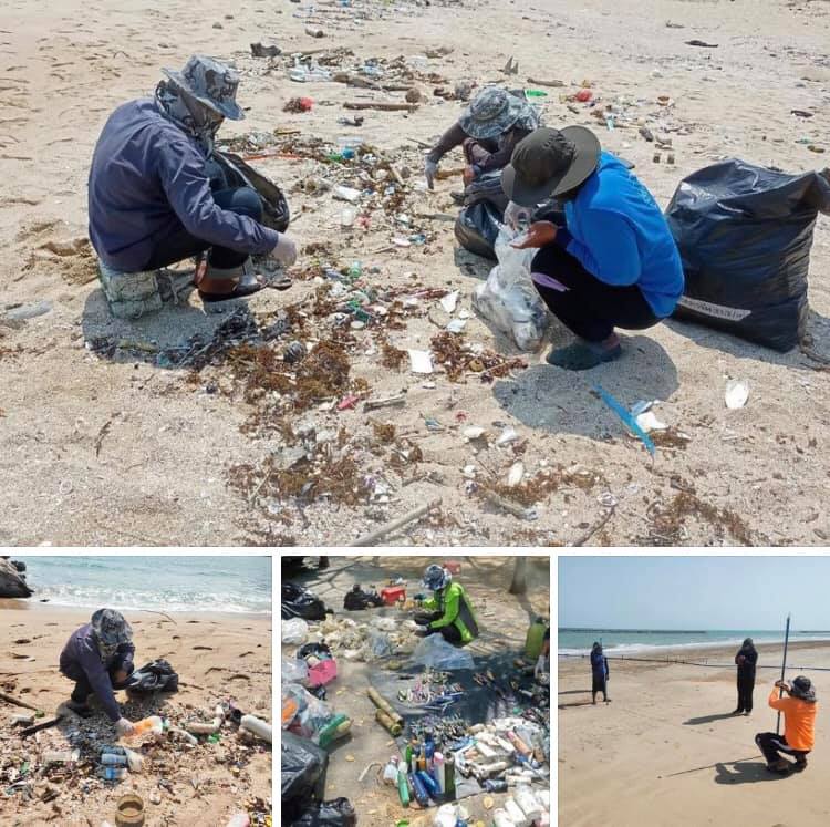ศึกษาชนิดขยะทะเลชายหาดเพชรบุรีและประจวบคีรีขันธ์