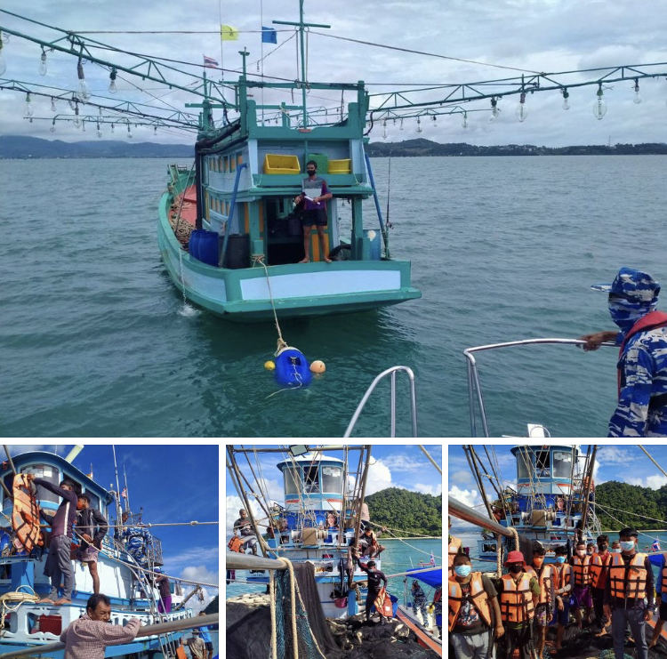 ตรวจเรือประมงทะเลภูเก็ต เอกสารอนุญาตครบถ้วน