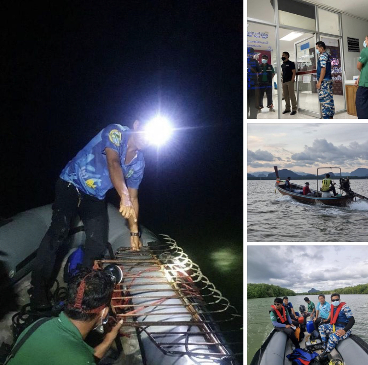 พบเรือคราดปลิง ลากอวนกวนพื้นทะเลอ่าวพังงา